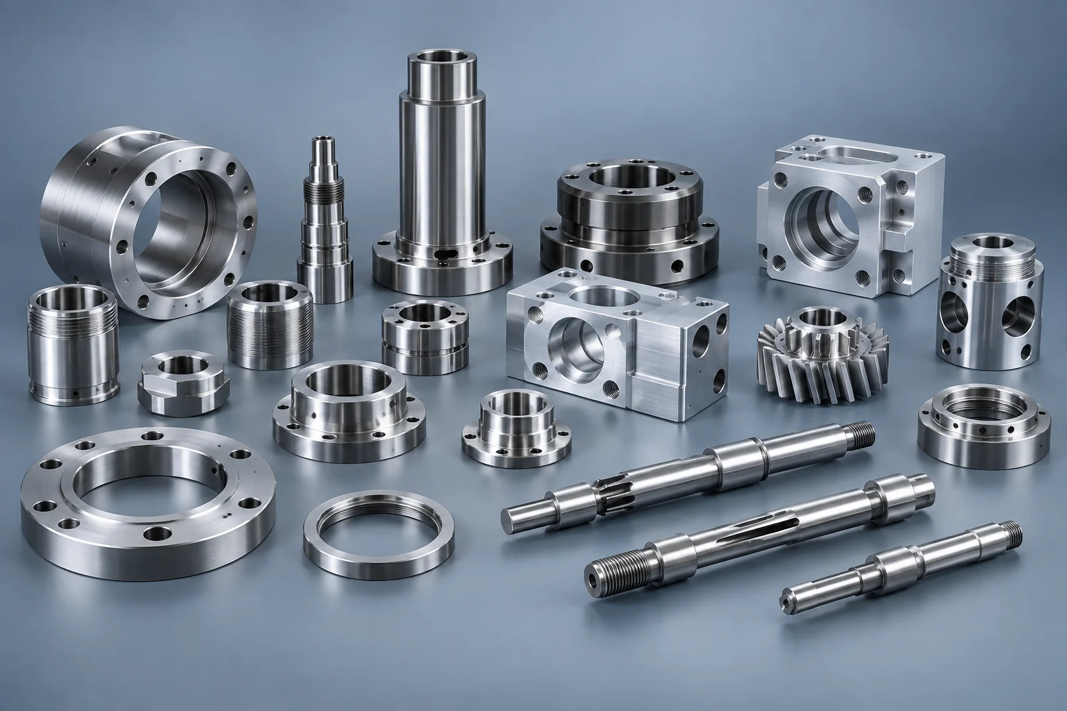 Precision machined metal components
